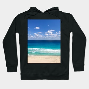 Sky, Ocean and Beach in Cancun Hoodie